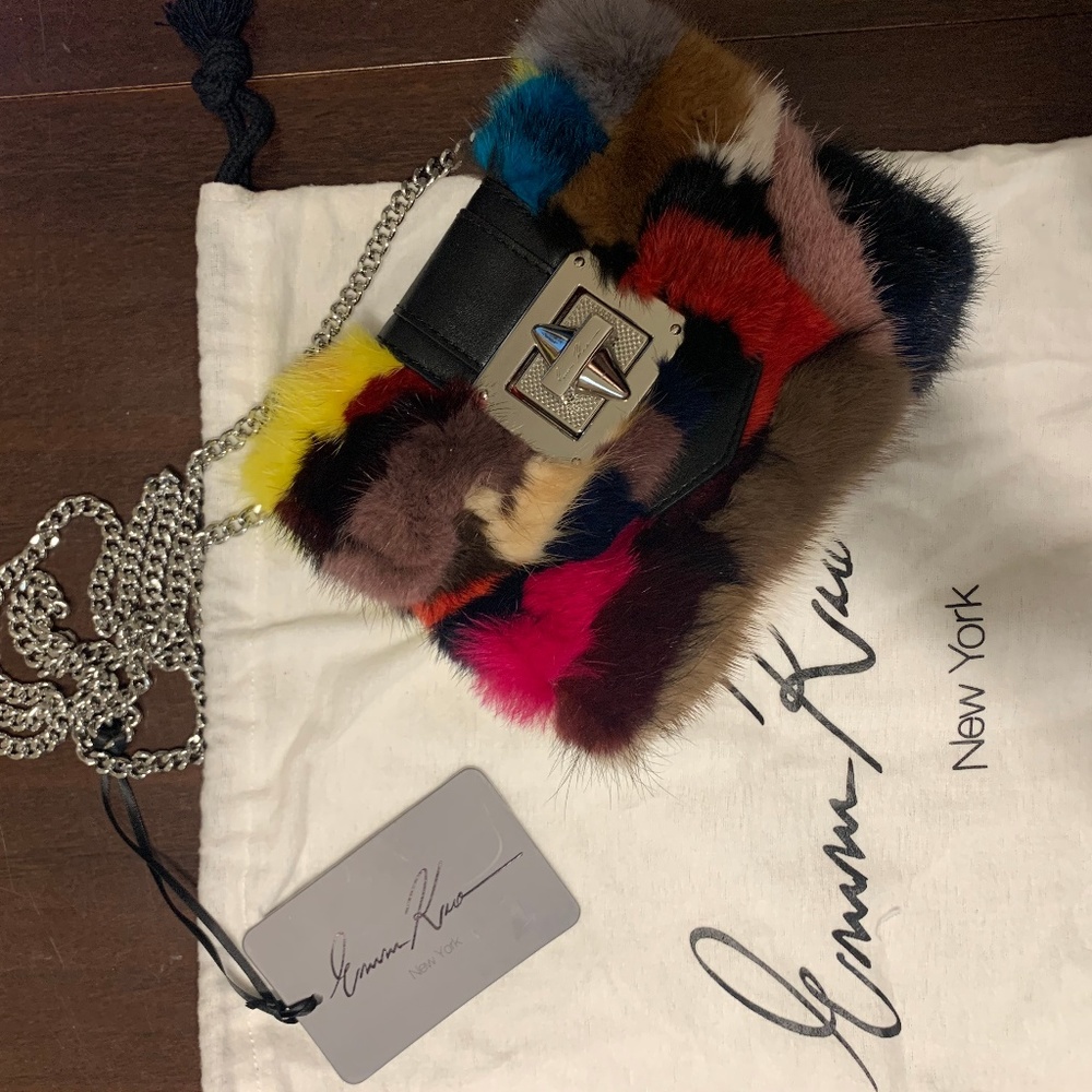 Emm Kuo Multicolor Augustin Fur Crossbody Bag
